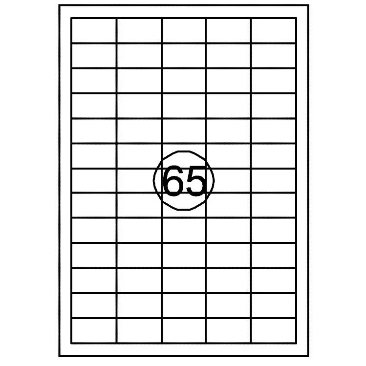 Etiket quantore 38.1x21.2mm 6500st | 10 stuks by Quantore – product photo