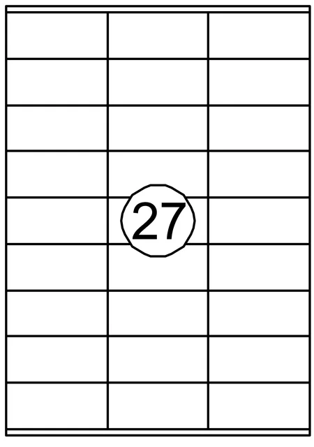 Etiket Quantore 70x32mm 2700stuks van Quantore – productfoto