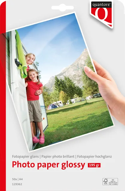 Fotopapier Quantore A4 glans 50 vel 195gr by Quantore – product photo
