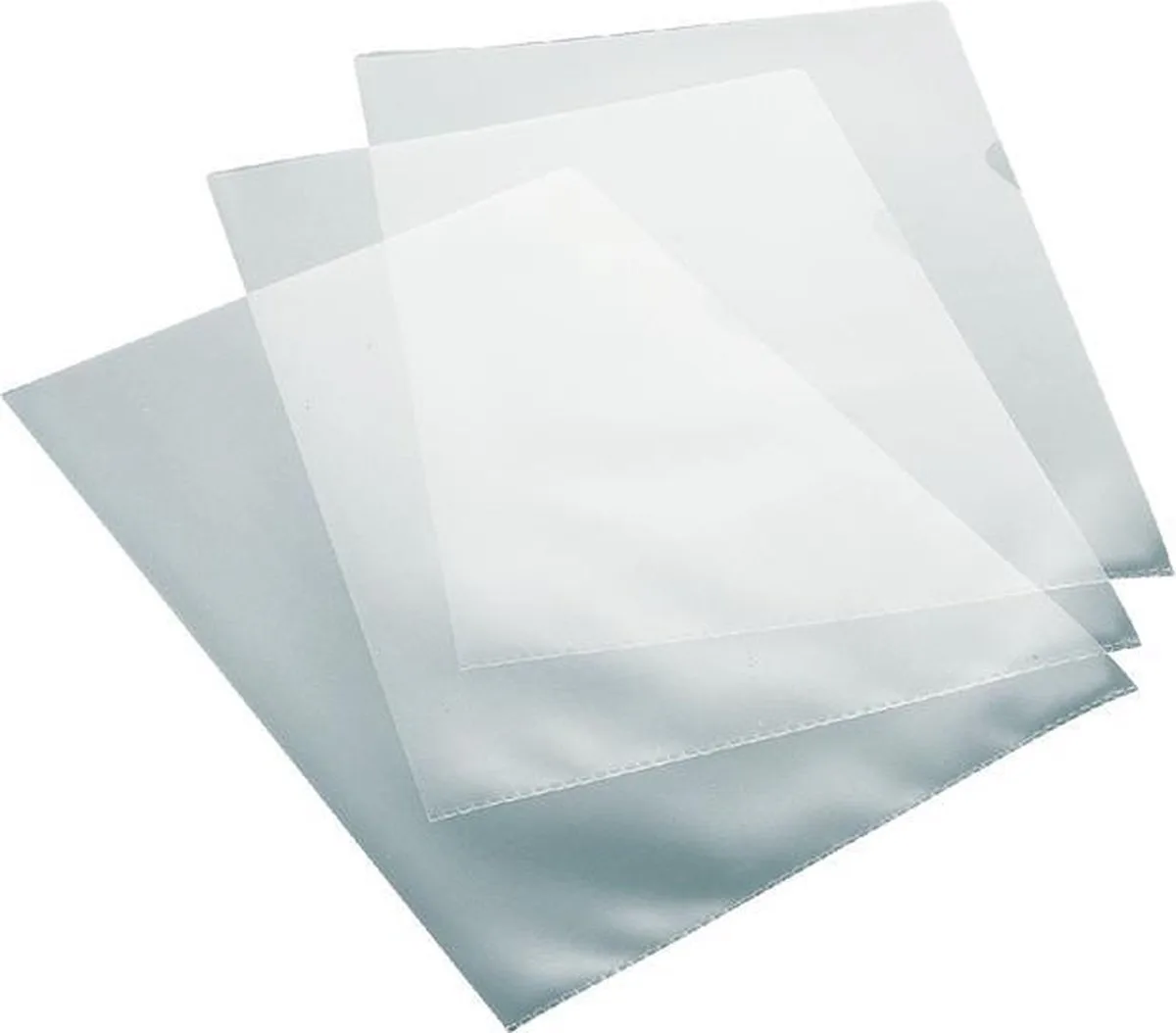 Insteekmap L-model A4 L-map * PP 0.16mm * extra dik * glad * 100 stuks de Quantore en Transparent – photo produit