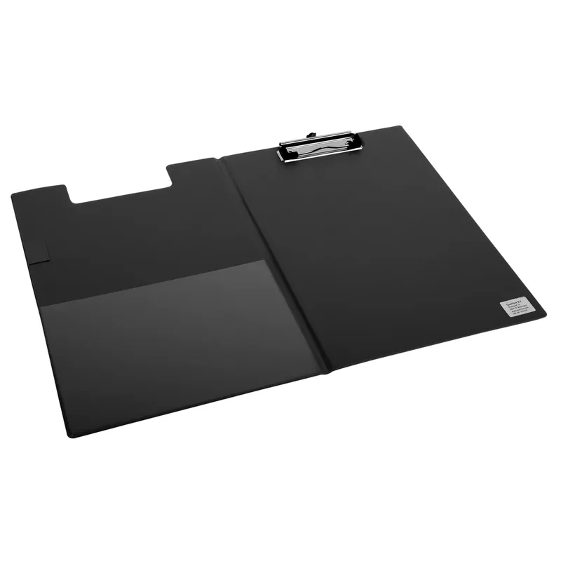 Klembordmap qua a4 stnd zw 100mm klem/penlus by Quantore – product photo