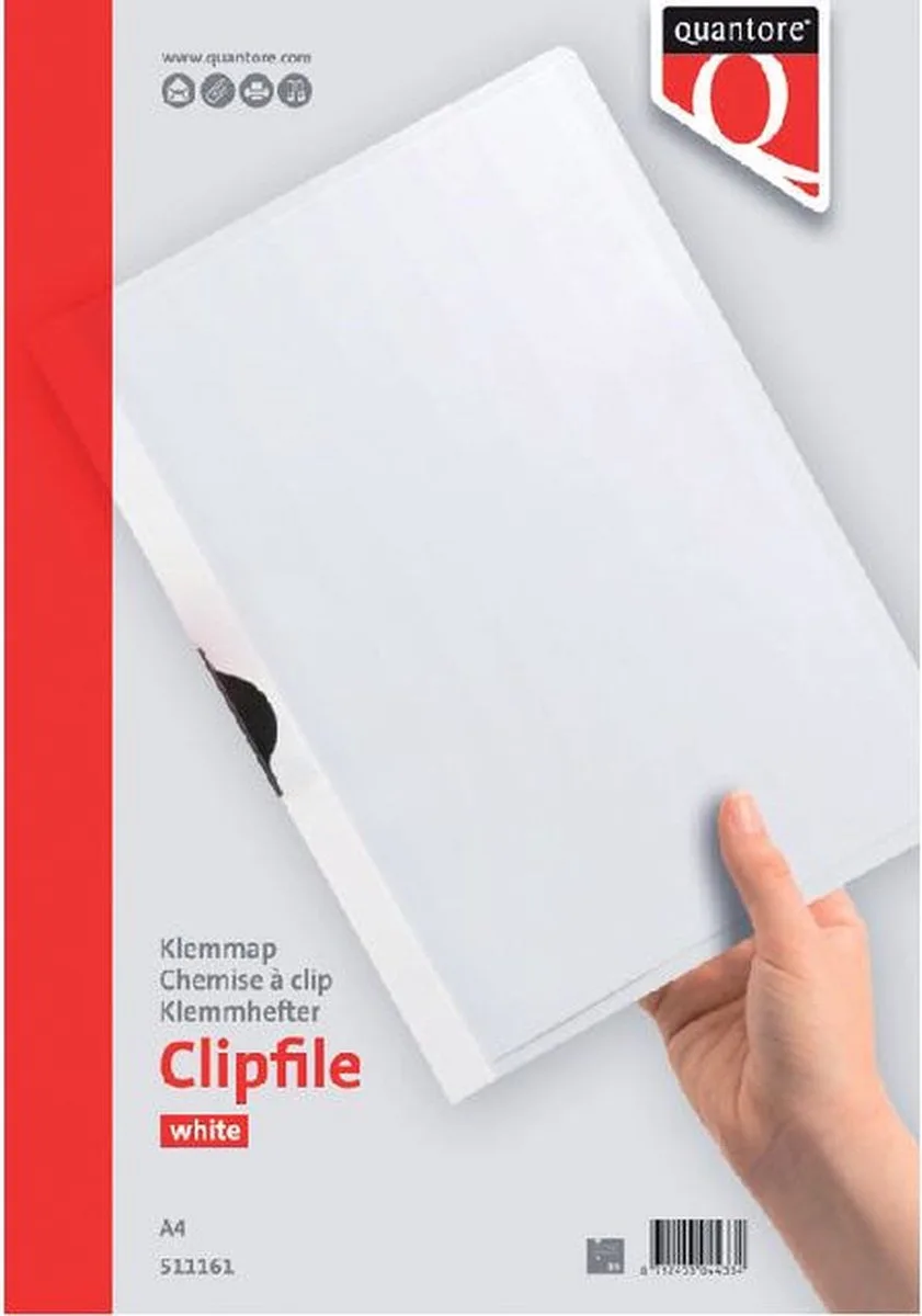 Klemmap quantore 3mm wt | 5 stuks van Quantore in Wit – productfoto