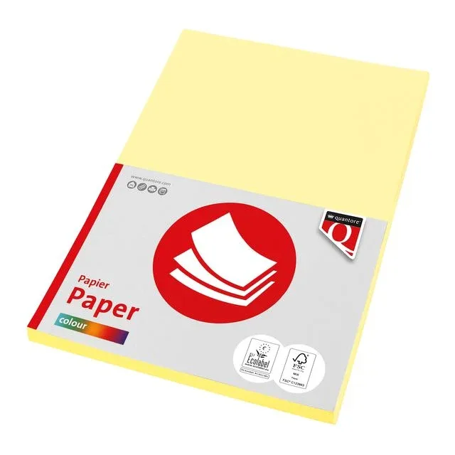 Kopieerpapier quantore col-100 a4 120gr kanariegl | 10 stuks by Quantore – product photo