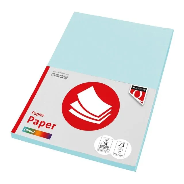Kopieerpapier quantore col-100 a4 120gr lichtblauw van Quantore – productfoto