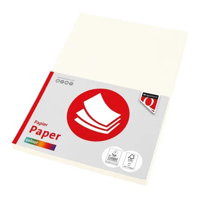 Kopieerpapier quantore col-100 a4 120gr roomwit van Quantore – productfoto