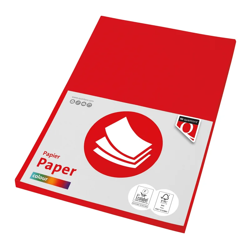 Kopieerpapier quantore col-50 a4 160gr felrood by Quantore – product photo