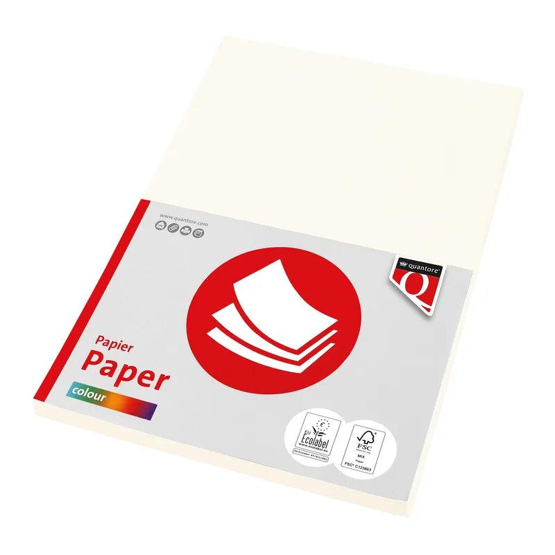 Kopieerpapier quantore col-50 a4 160gr roomwit van Quantore – productfoto
