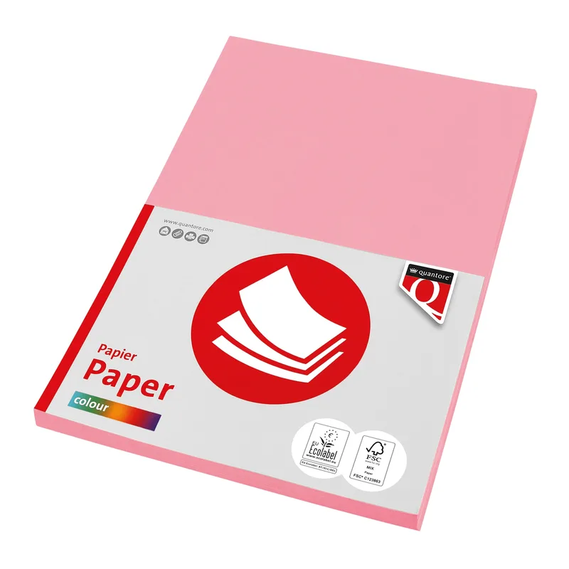 Kopieerpapier quantore col-50 a4 160gr roze by Quantore – product photo