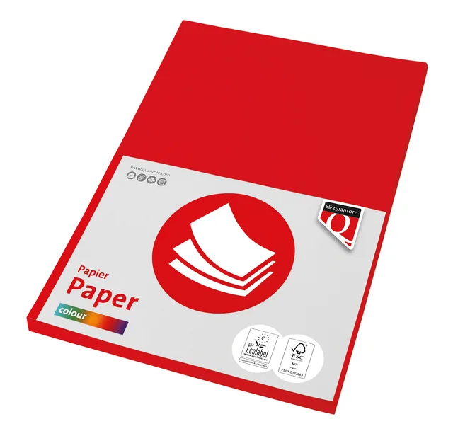 Kopieerpapier Quantore Colour A4 120gr felrood 100 vel by Quantore – product photo