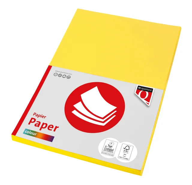 Kopieerpapier Quantore Colour A4 120gr geel 100 vel by Quantore – product photo