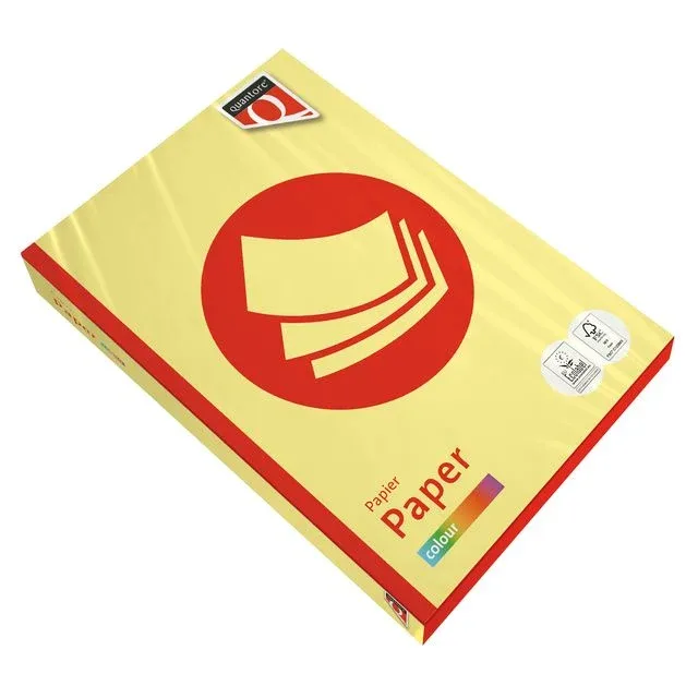 Kopieerpapier quantore colour a4 160gr geel | 5 stuks från Quantore – produktbild