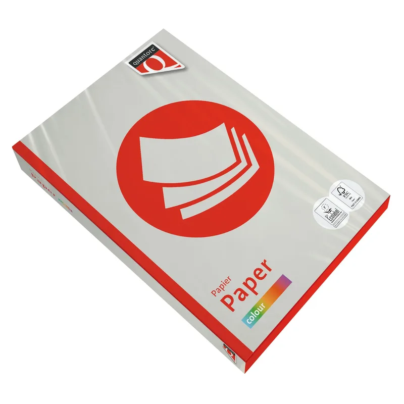 Kopieerpapier quantore colour a4 80gr grijs | 5 stuks van Quantore – productfoto