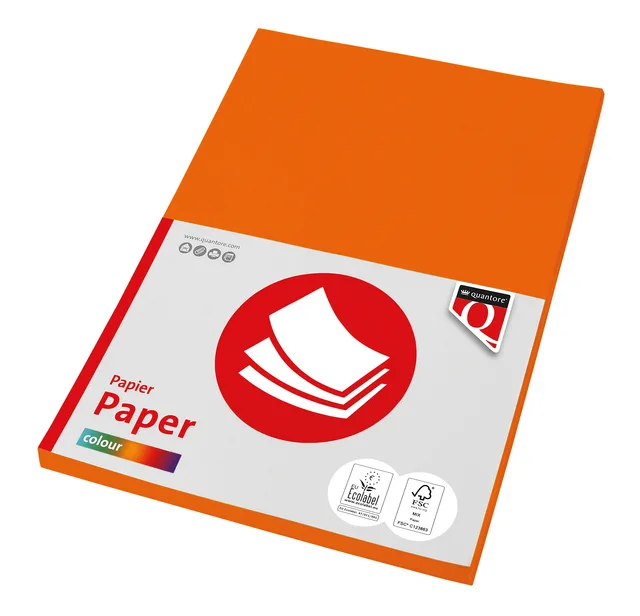 Kopieerpapier Quantore Colour A4 80gr oranje 100 vel by Quantore – product photo