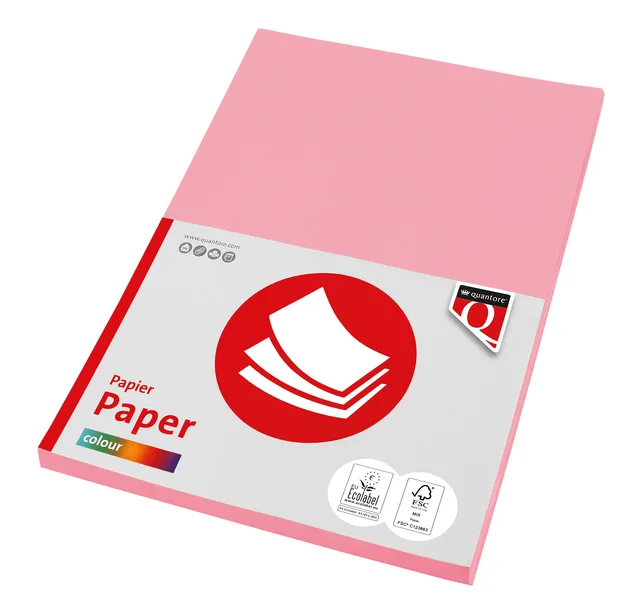 Kopieerpapier Quantore Colour A4 80gr roze 100 vel by Quantore – product photo