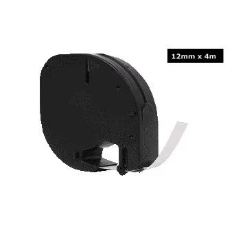 Labeltape quantore 91201 12mmx4m wt/zw | 360 stuks van Quantore – productfoto