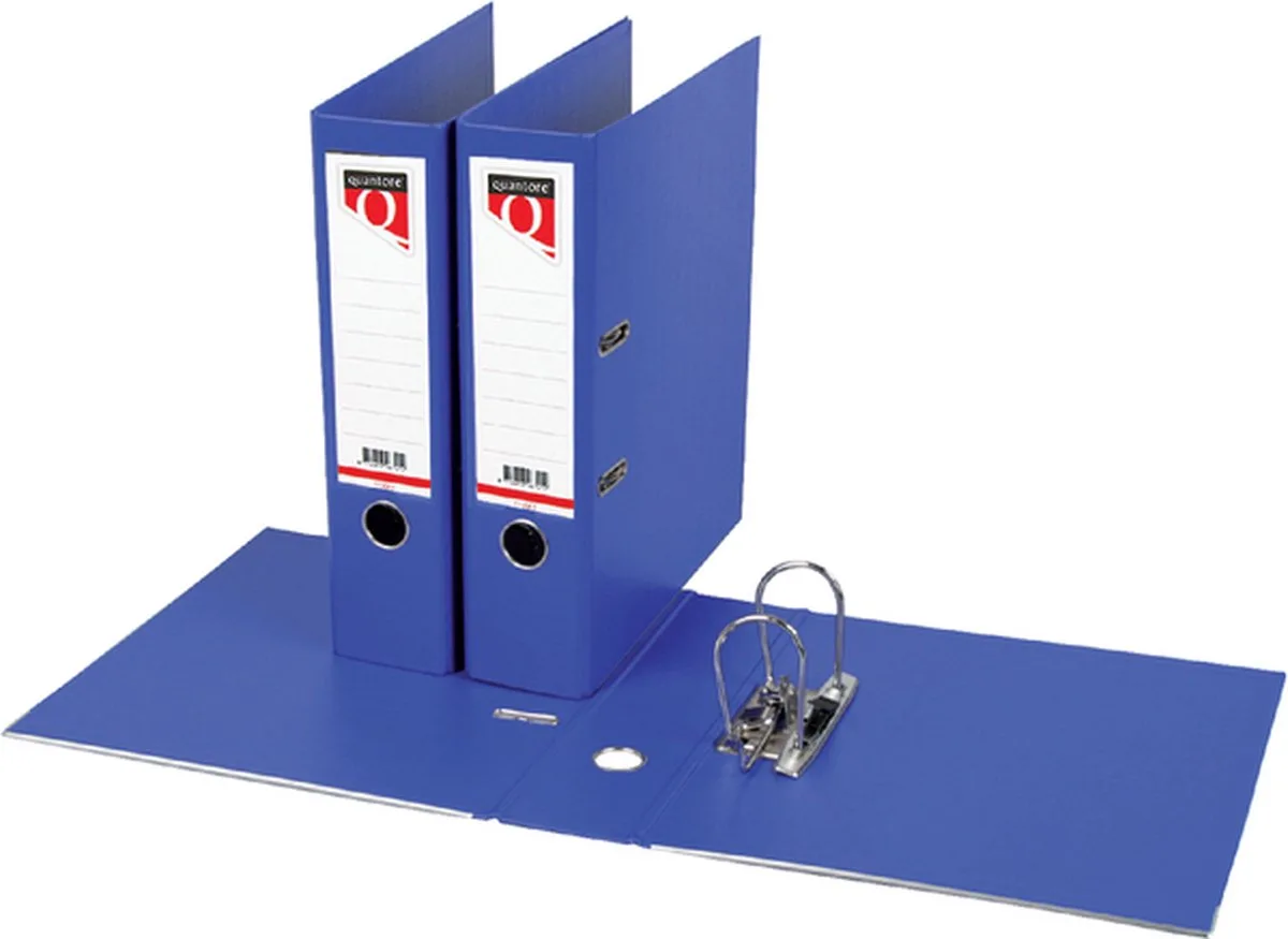 Ordner Quantore - A4 - 80mm breed - PP kunststof de Quantore en Bleu – photo produit