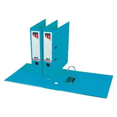 Ordner quantore a4 80mm pp turquoise | 10 stuks van Quantore – productfoto