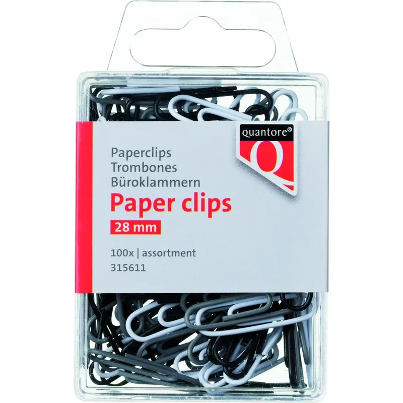 Paperclip quantore 28mm assorti | 10 stuks van Quantore – productfoto
