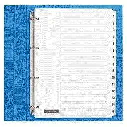 Tabblad quantore 4rings karton 1-15 wt | 10 stuks van Quantore – productfoto