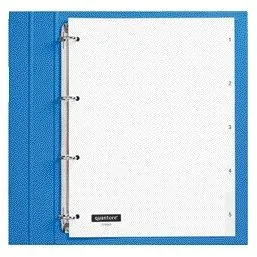 Tabblad quantore 4rings pp 1-5 wt | 25 stuks by Quantore – product photo