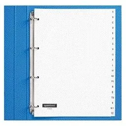 Tabblad quantore 4rings pp a-z wt | 10 stuks van Quantore – productfoto