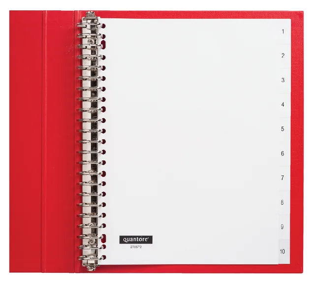 Tabbladen Quantore 23-gaats 1-10 genummerd wit PP by Quantore – product photo