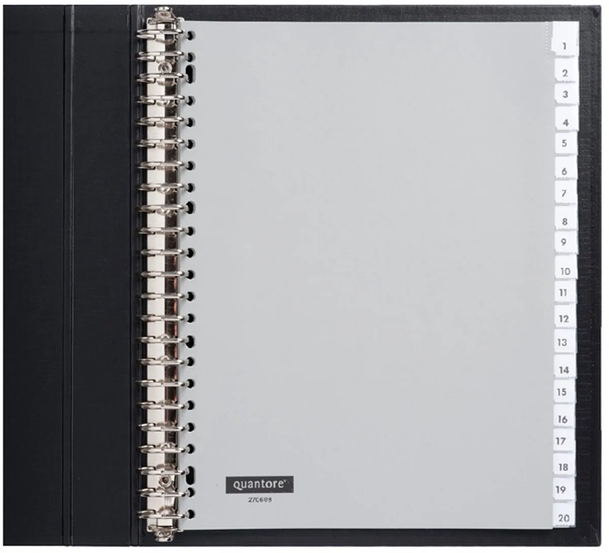 Tabbladen Quantore 23-gaats 1-20 genummerd extra breed PP | 10 stuks van Quantore – productfoto