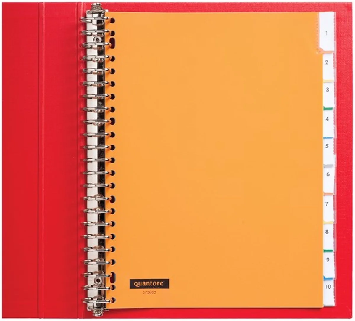 Tabbladen Quantore 23-gaats 10-delig met venster assorti PP | 25 stuks de Quantore – photo produit