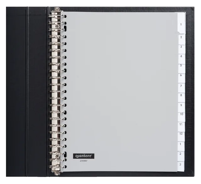 Tabbladen Quantore 23-gaats 15-delig met venster grijs PP by Quantore – product photo