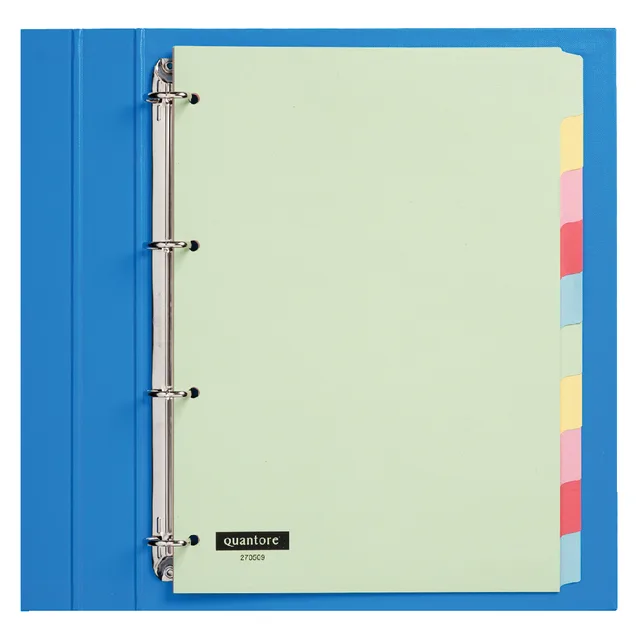 Tabbladen Quantore 4-gaats 10-delig assorti karton by Quantore – product photo