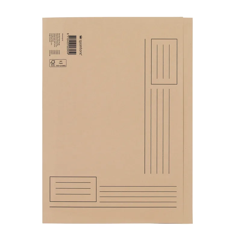 Vouwmap quantore a4 ongelijke zijde 320gr beige | 10 stuks by Quantore – product photo