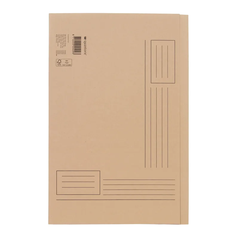 Vouwmap quantore fo ongelijke zijde 320gr beige | 10 stuks by Quantore – product photo