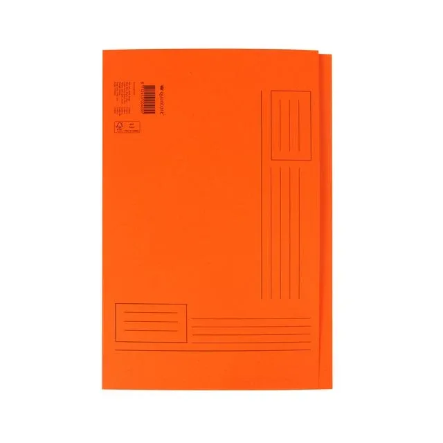 Vouwmap quantore fo ongelijke zijde 320gr oranje | 10 stuks van Quantore – productfoto
