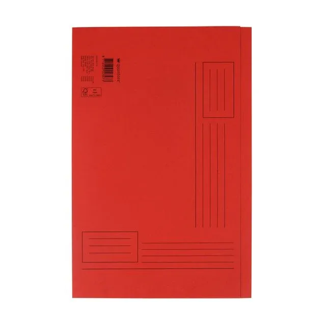 Vouwmap quantore fo ongelijke zijde 320gr rood | 10 stuks by Quantore – product photo