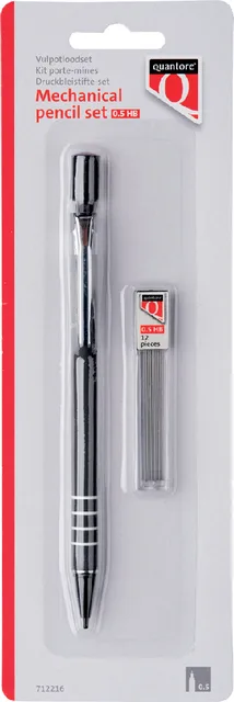 Vulpotlood Quantore 0.5mm + koker met 12 potloodstift by Quantore – product photo