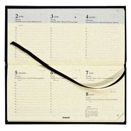 Zakagenda 2027 quantore 7dagen/2pag liggend zwart | 72 stuks by Quantore – product photo
