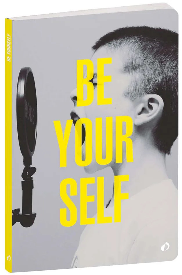 Notizbuch Words , BE YOURSELF, , A5, blanko von Quo Vadis – Produktfoto