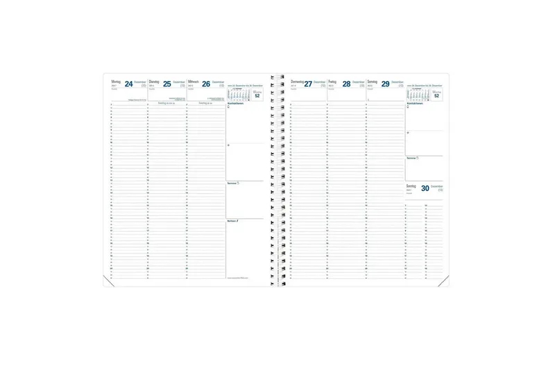 Taschenkalender EUREQUART Einlage S DE 2027 van Quo Vadis – productfoto