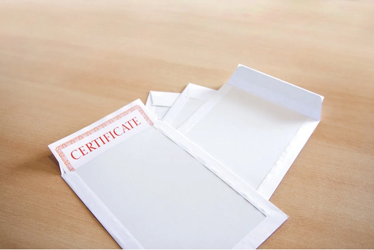 bordrug envelop - 240x340mm - EC4 - met plakstrip - 100 stuks de Raadhuis en Blanc – photo produit
