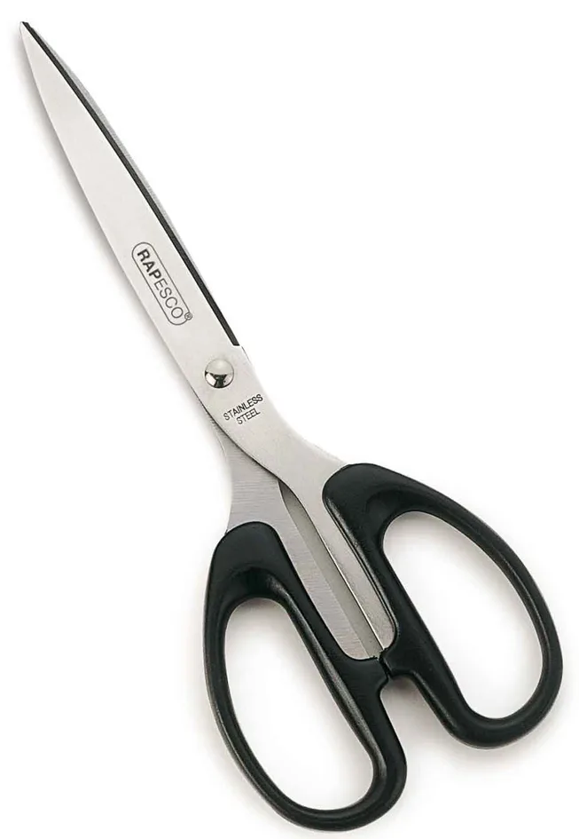 Büroschere, Länge: 210 mm, schwarz von Rapesco – Produktfoto