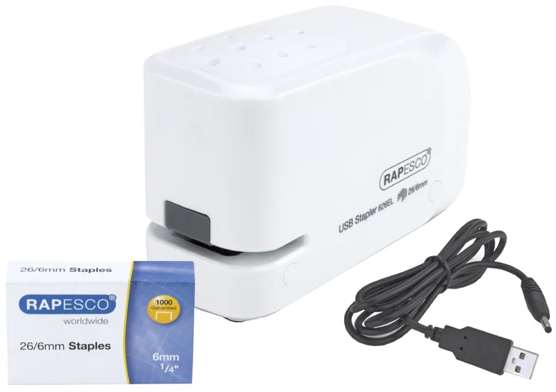 Elektrisches Heftgerät 626EL, weiß van Rapesco – productfoto