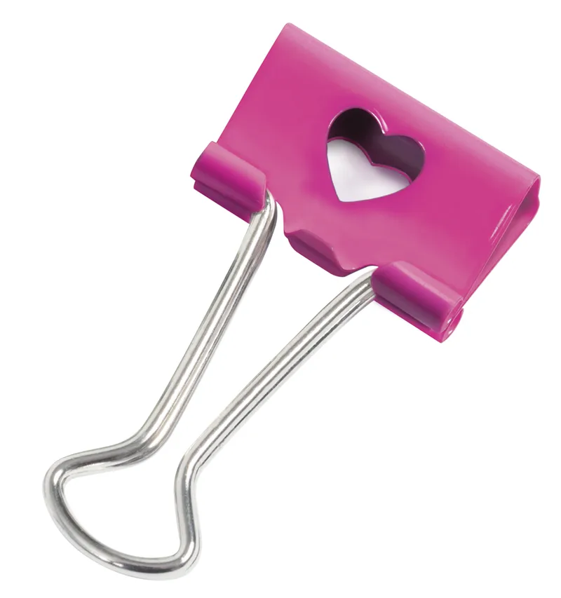 Foldback-Klammern, (B)32 mm, gelb, Emoji by Rapesco – product photo