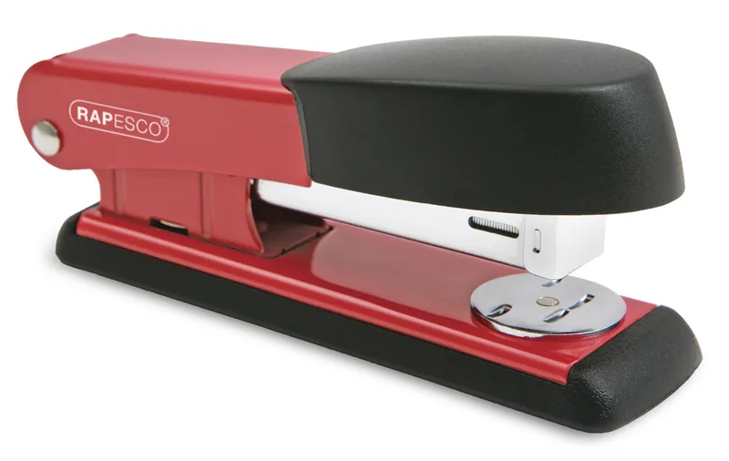 Heftgerät Bowfin, Heftleistung: 25 Blatt, rot von Rapesco – Produktfoto
