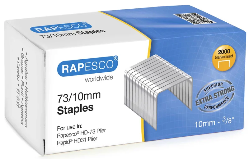 Heftklammern 73/12, verzinkt, galvanisiert by Rapesco – product photo