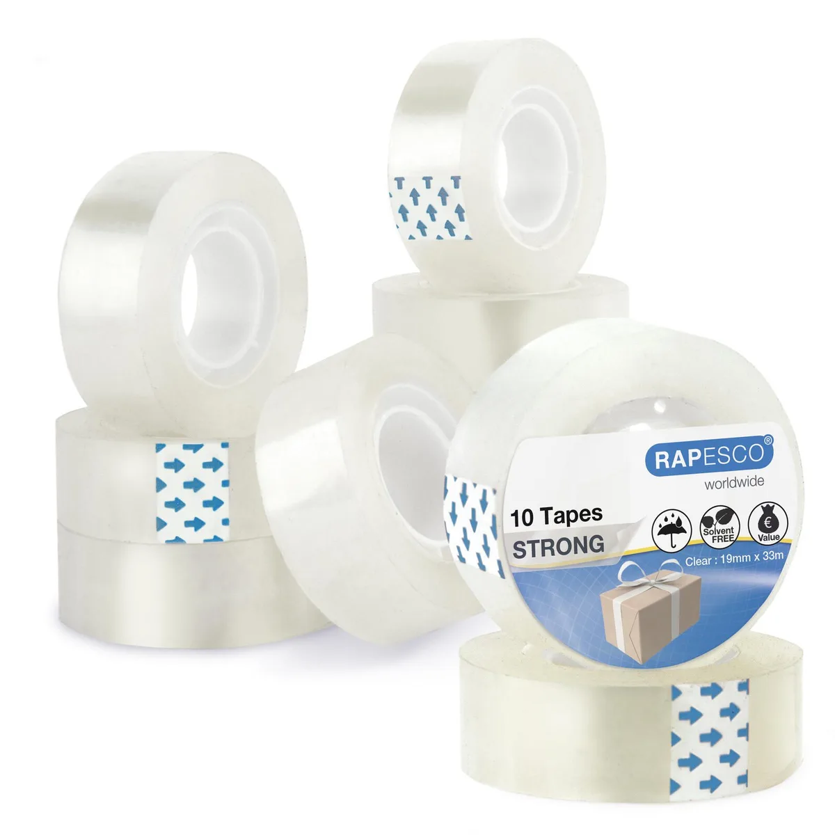 Klebefilm 19,0 x 33,0 (mm x m) transparent de Rapesco – photo produit