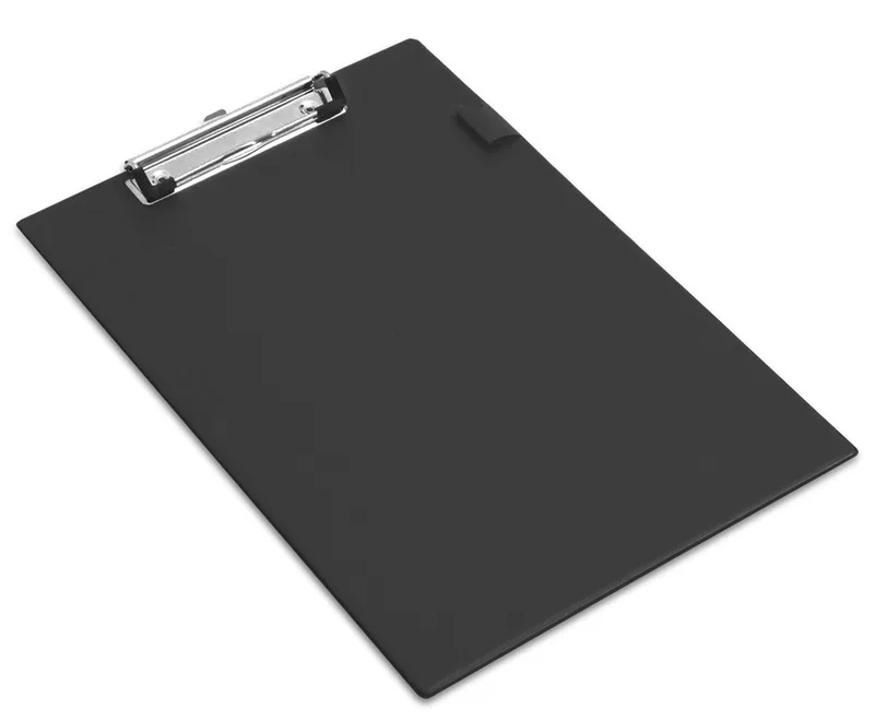 Klemmbrett Standard, A4, PVC-Folienüberzug, schwarz de Rapesco – photo produit