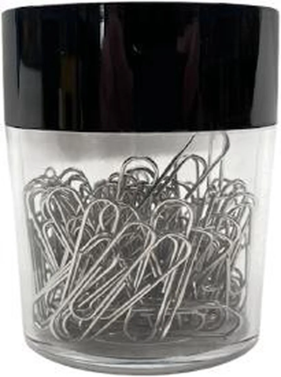 Klammernspender mit Magnet, weiß / transparent von Rapesco in Schwarz – Produktfoto