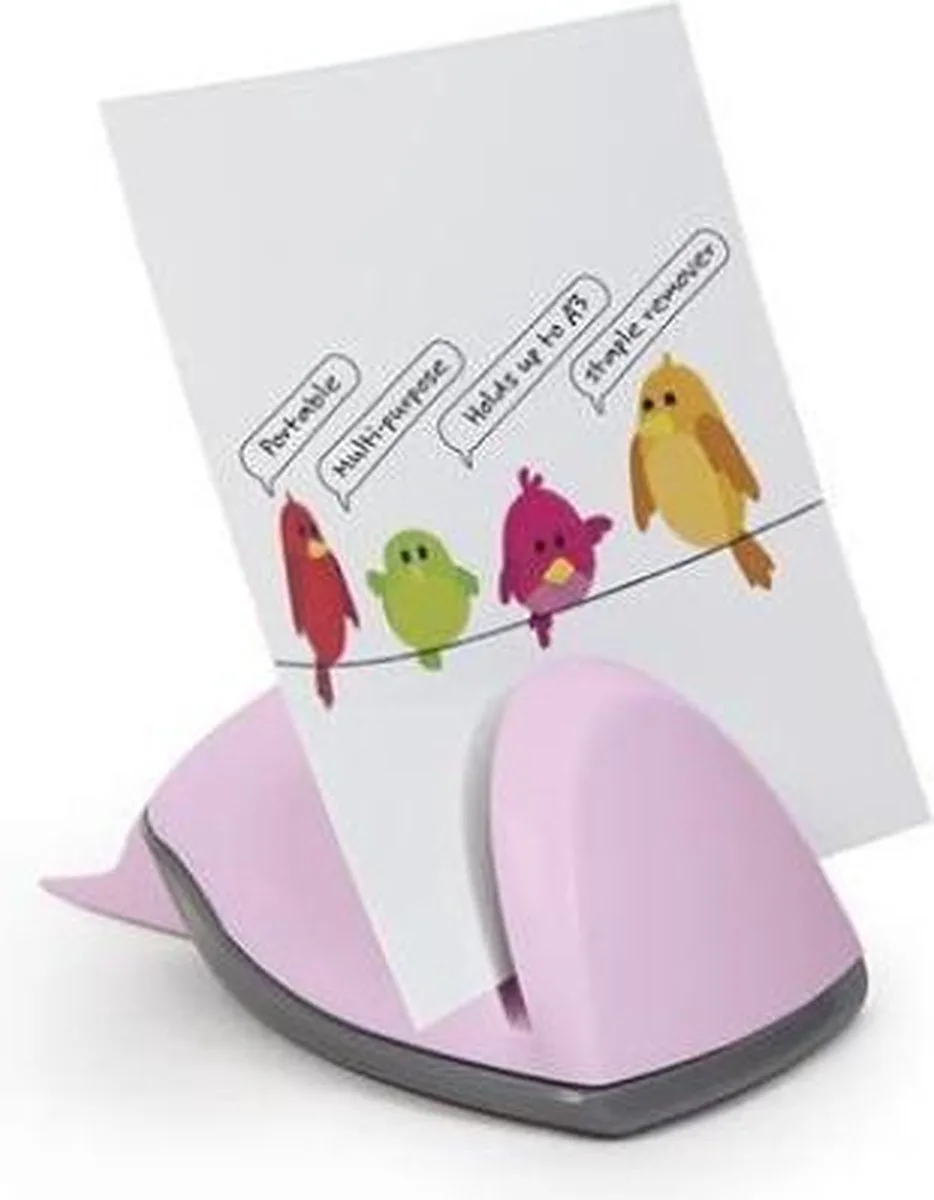 Pageholder/Staple Remover de Rapesco en Rose – photo produit