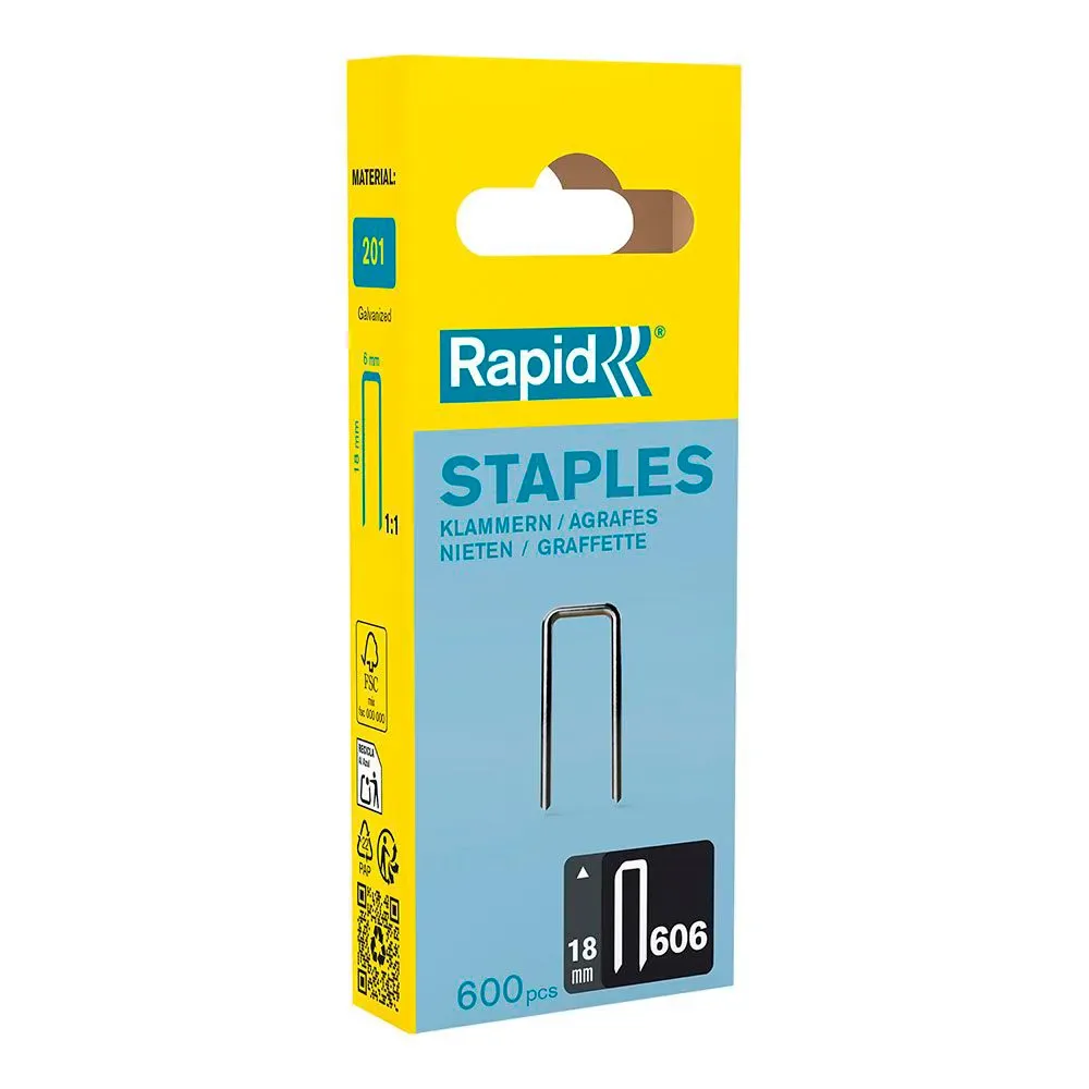 Agrafes Grapas 606 18 Mm 600 Unités de Rapid – photo produit