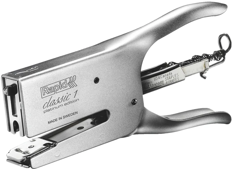Heftzange Classic K1 - Platinum Edition, silber von Rapid – Produktfoto